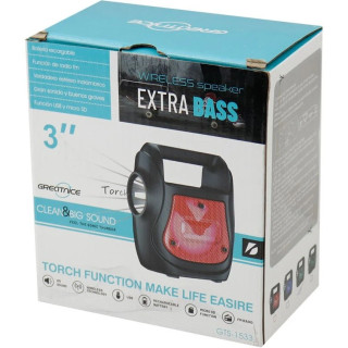 اسپیکر کوچک شارژی با پروژکتور مدل GTS-1533